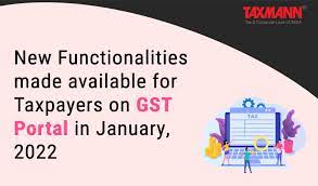 New Functions Available for Taxpayers on GST Portal (Feb 2021)